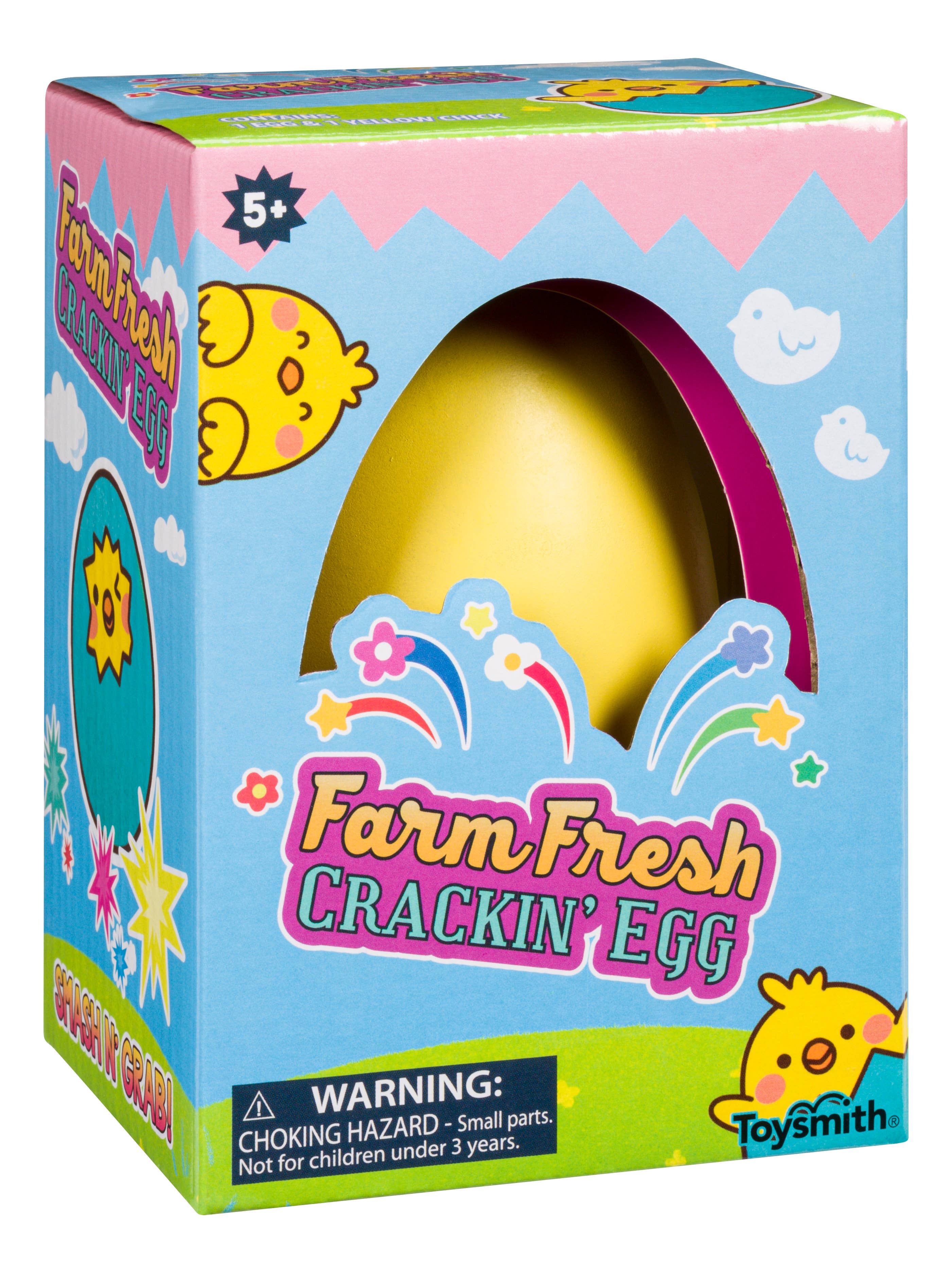 Toysmith - Wholesale Wind-Up Toy - Kids - Farm Fresh Crackin Egg- Spring, Easter1