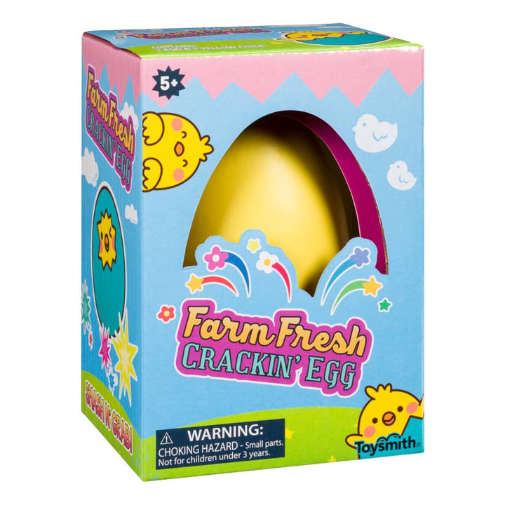 Toysmith - Wholesale Wind-Up Toy - Kids - Farm Fresh Crackin Egg- Spring, Easter1