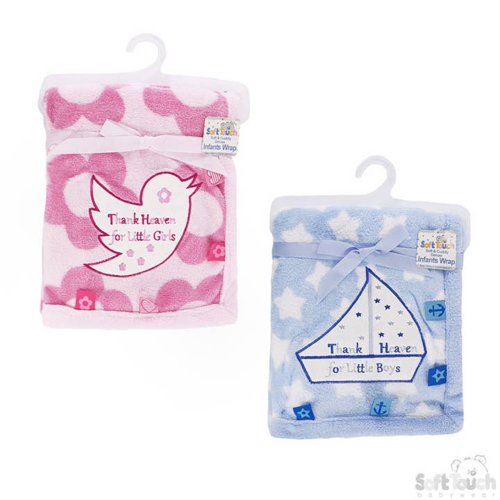 Mantas para bebés: con «Thank Heaven» - FBP74-TH para venta al por mayor de Soft Touch