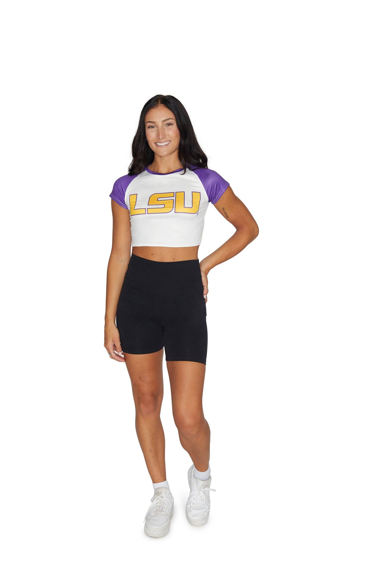 Lojo Collegiate Apparel - Wholesale Screen Printed T-Shirt - Women's - LSU Team Tee3