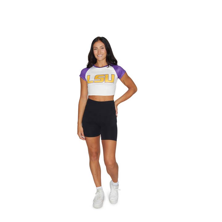 Lojo Collegiate Apparel - Wholesale Screen Printed T-Shirt - Women's - LSU Team Tee3