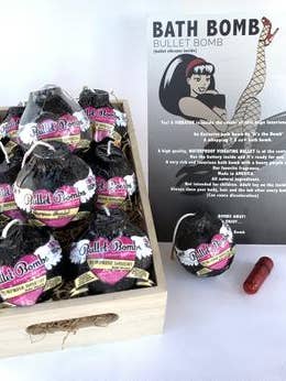 12 Bath Bomb Bullet Surprise. Crate-Fill & Display Available for wholesale by It's the BOMB®