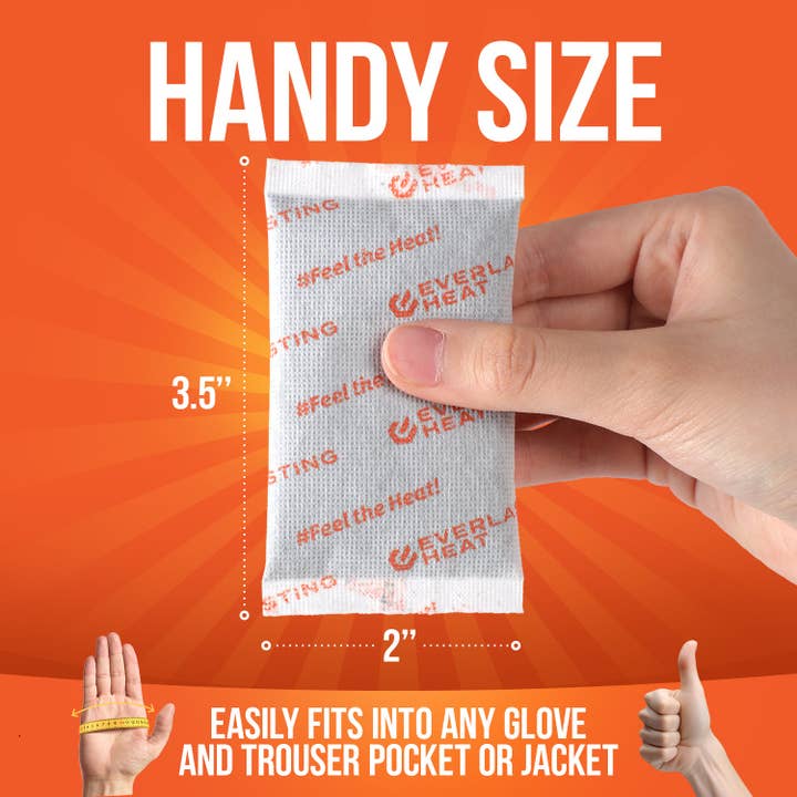 Everlasting Ice RX - Wholesale Hand Warmer - Hand Warmers 20 Pairs (40 Warmers) - Up to 10 Hours of Long Lasting Warmth and Hot Hands - Easy Air Activation for Hands, Body and Feet - TSA Approved