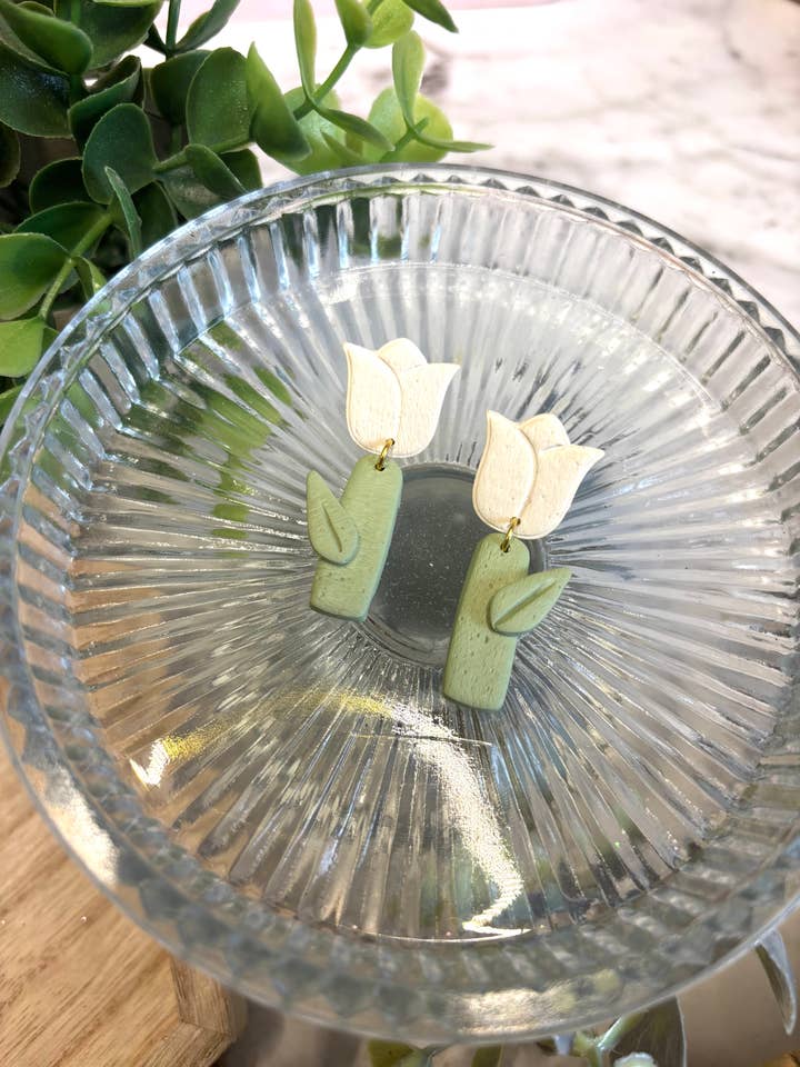 Spring Florals Dangle Earrings (Copy) for wholesale by McKinley Clay