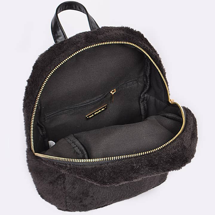 3AM BY H&D ACCESSORIES - Wholesale Backpack - Women's - Soft Fuzzy Backpack1