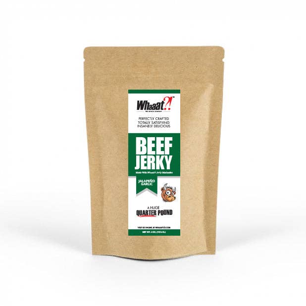 Beef Jerky - Jalapeno and Garlic - Resealable Bag for wholesale by Whaaat?! The Snack Company