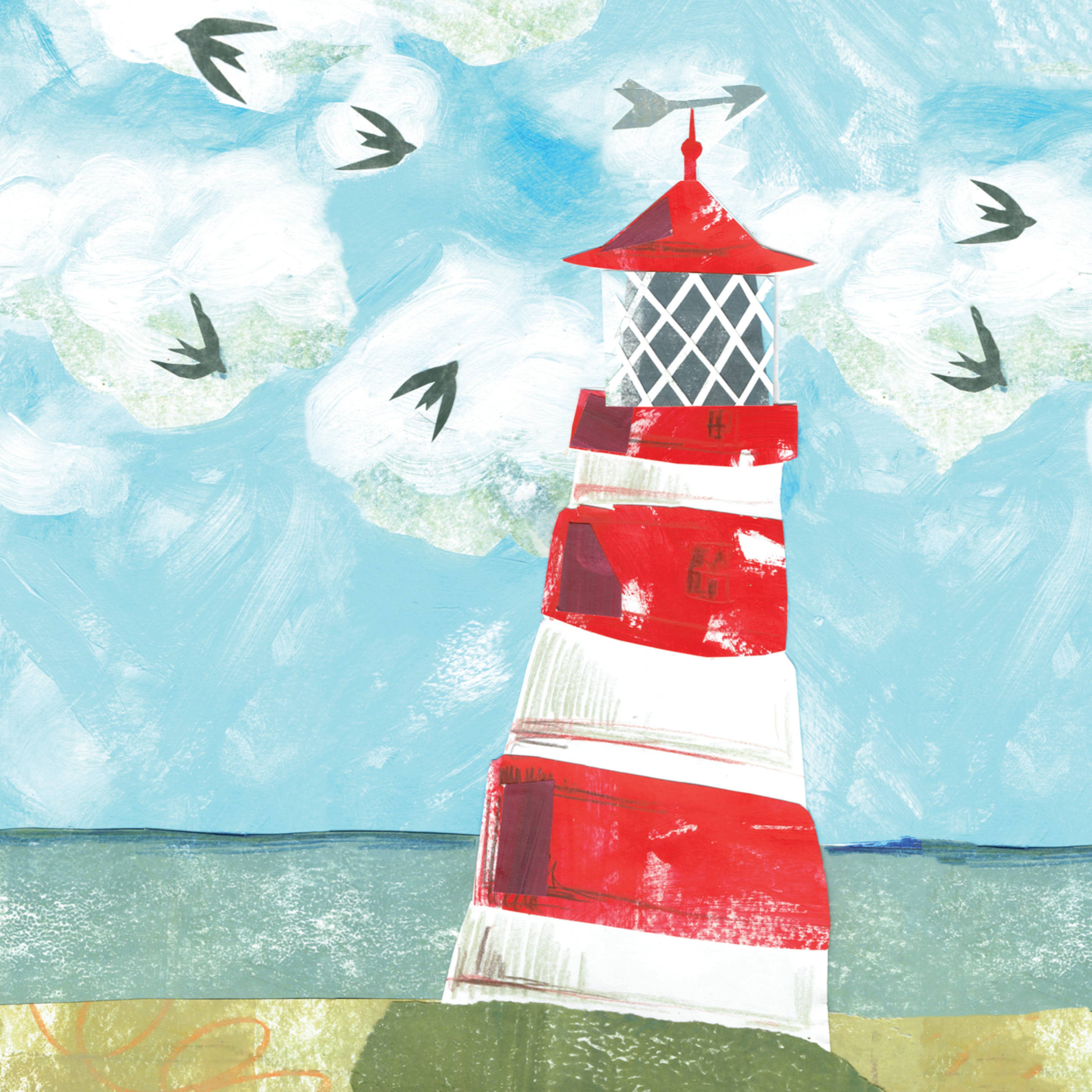 Kate Read Illustration – Cartão de saudação diária por atacado – Cartão de Saudações do Farol1