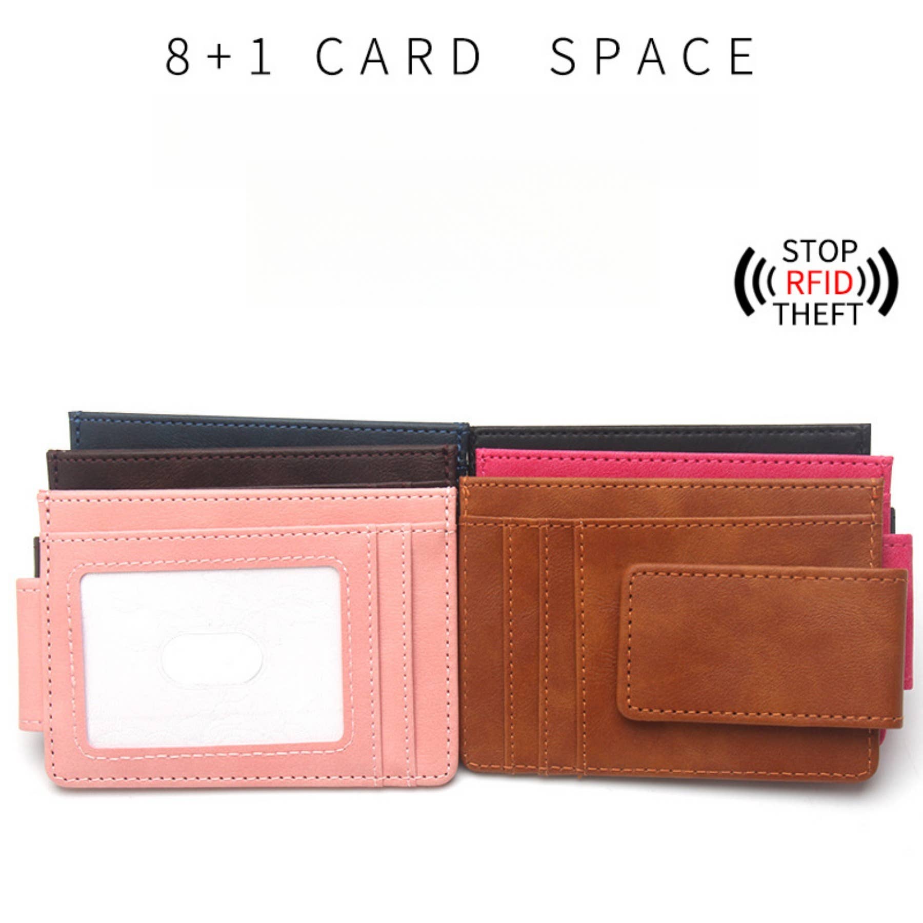 wandf - Wholesale Wallet - Men's - Money Clip Leather Magnetic Front Pocket Wallet Slim for Men4