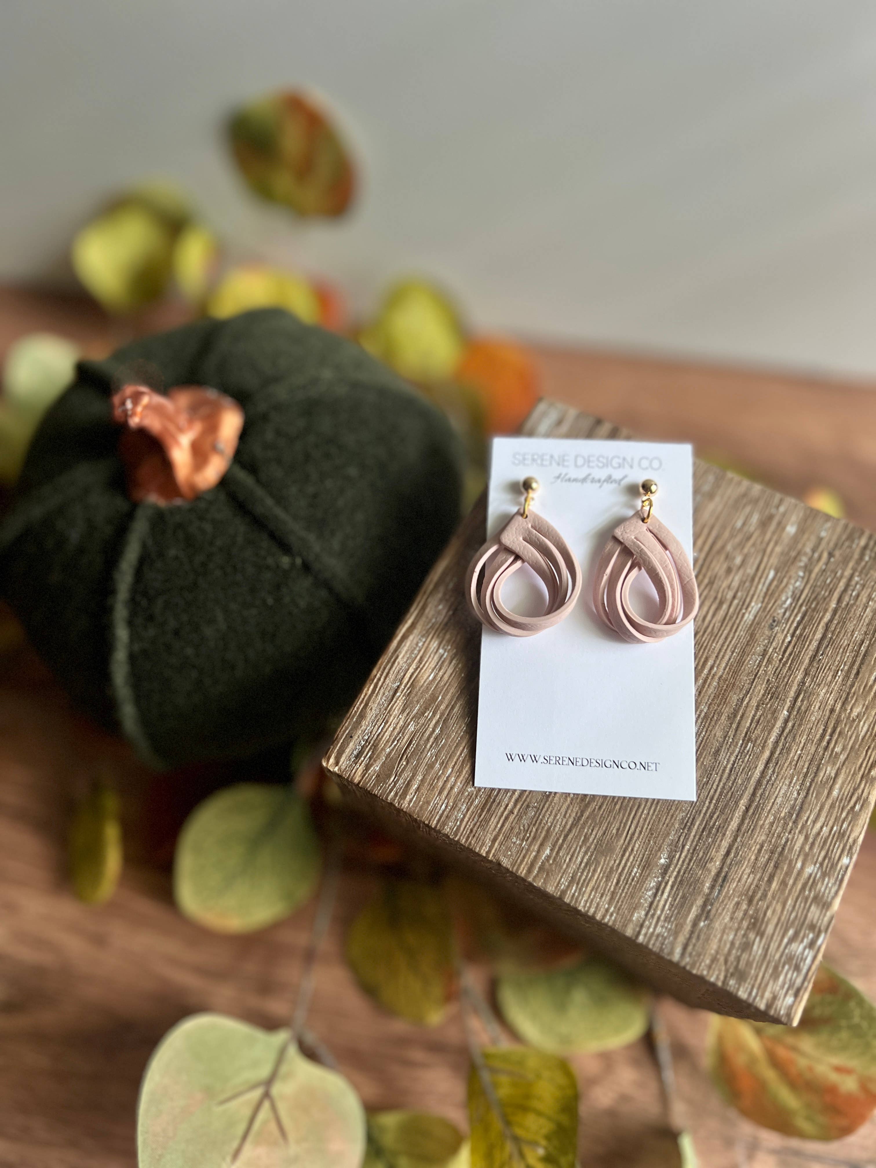 Serene Design Co. - Wholesale Dangle Earrings - Leather Dupe Loop Earrings9