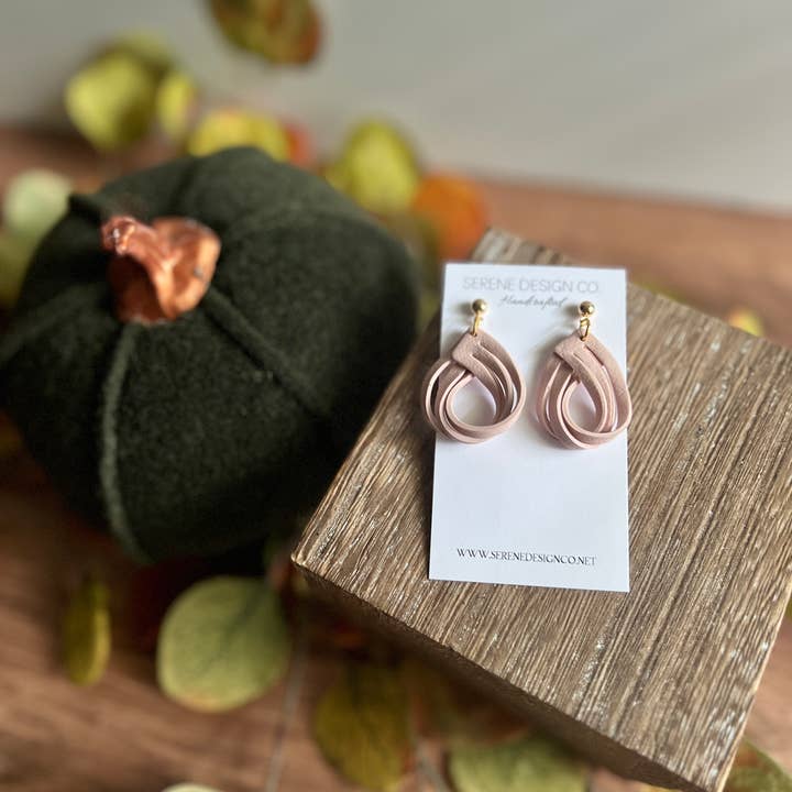 Serene Design Co. - Wholesale Dangle Earrings - Leather Dupe Loop Earrings9