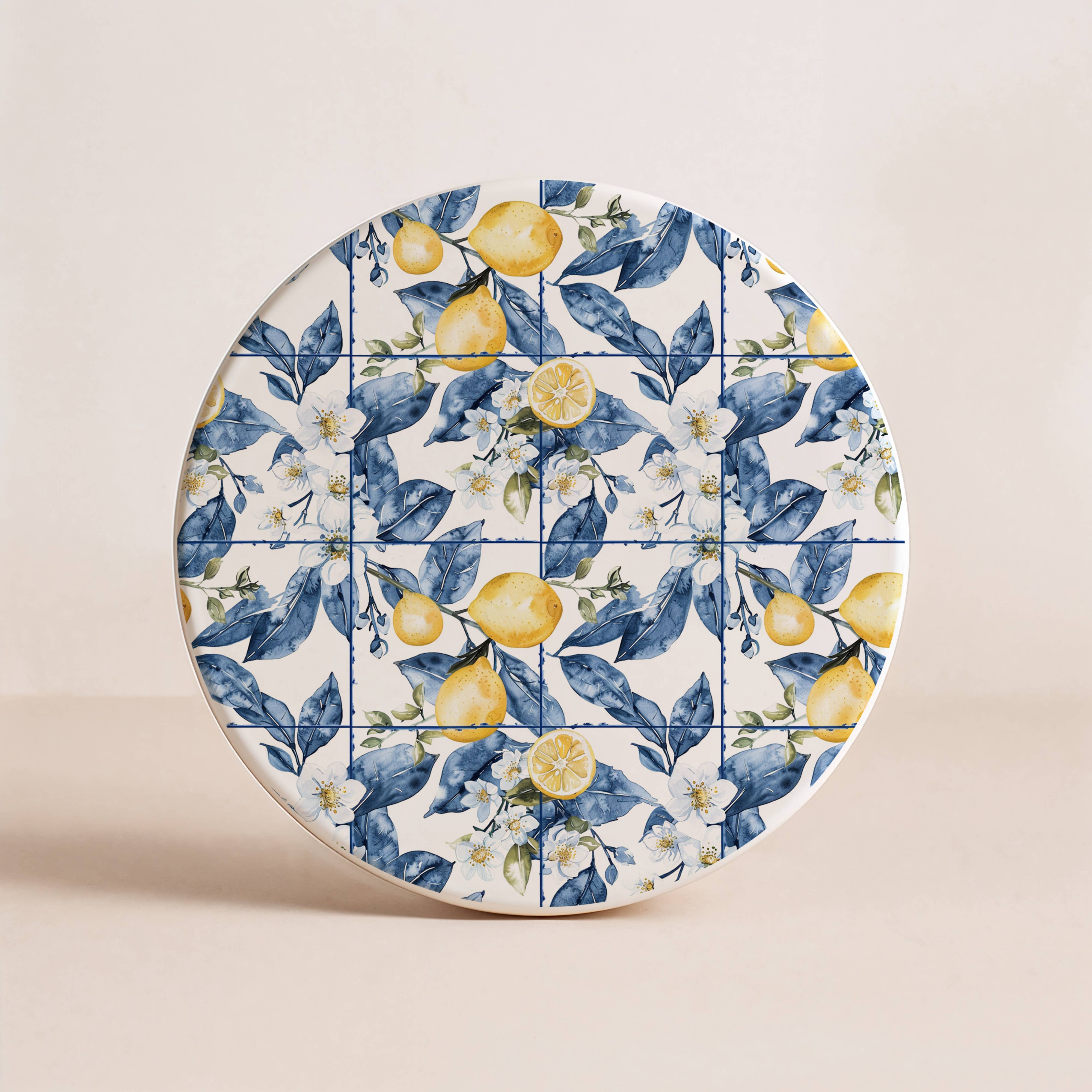 Gia Roma - Wholesale Decorative Tabletop Object - Blue Country Coaster Elegant Grandmillennial Blue Home Decor60