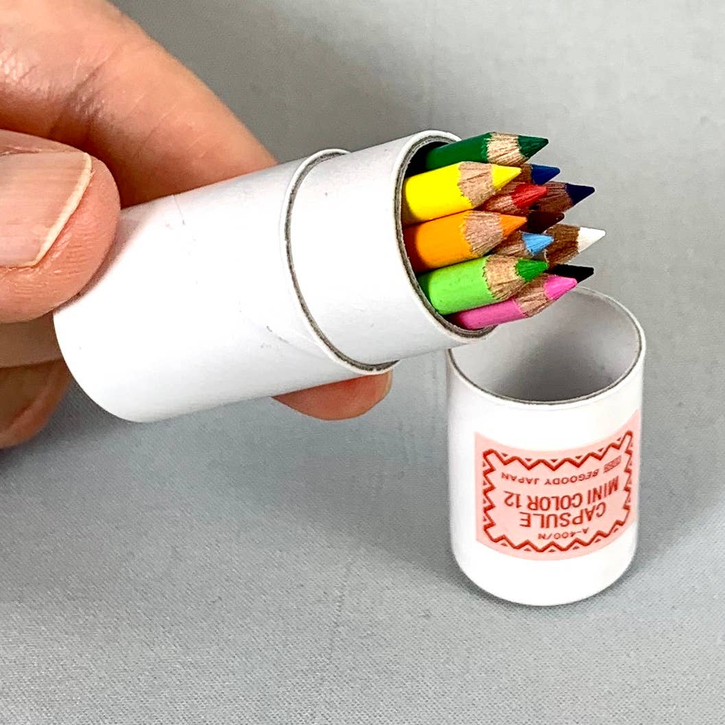 BCmini - Wholesale Colored Pencil - 21602 12 sets of 12 mini pencils in mini paper tube-1226