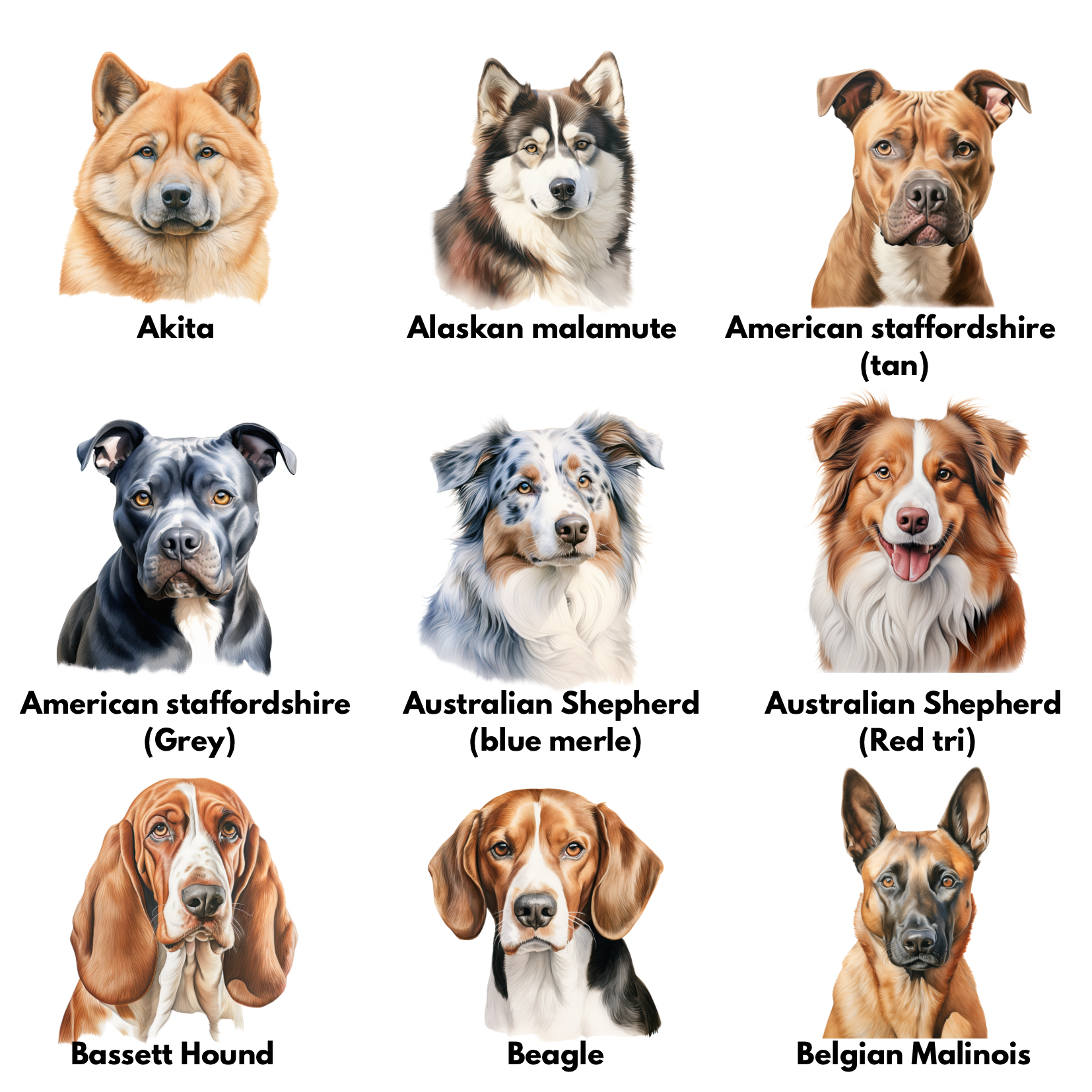 Cambria K9 - Wholesale Magnet - Dog Breed Magnets 1
