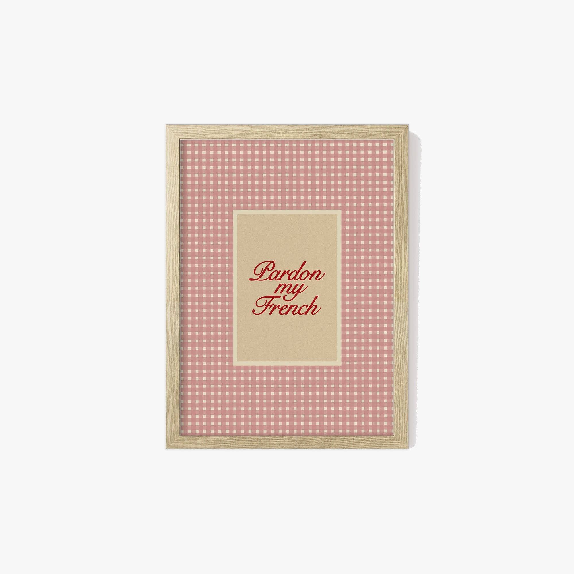 Lune Club - Wholesale Art Print - Pardon My French Checkered Print16