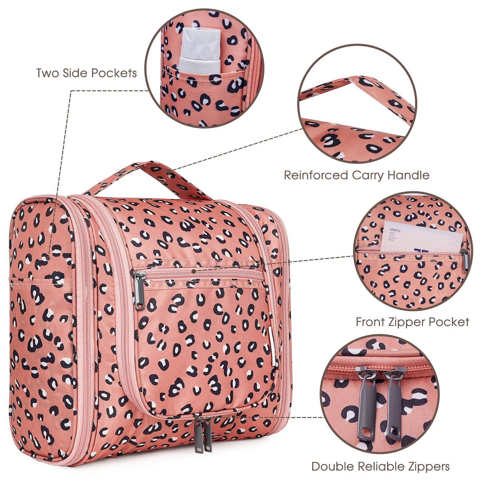 wandf - Wholesale Toiletry bag – women's - NW5126 Travel Toiletry Cosmetic Bag With Handle Women Gift6
