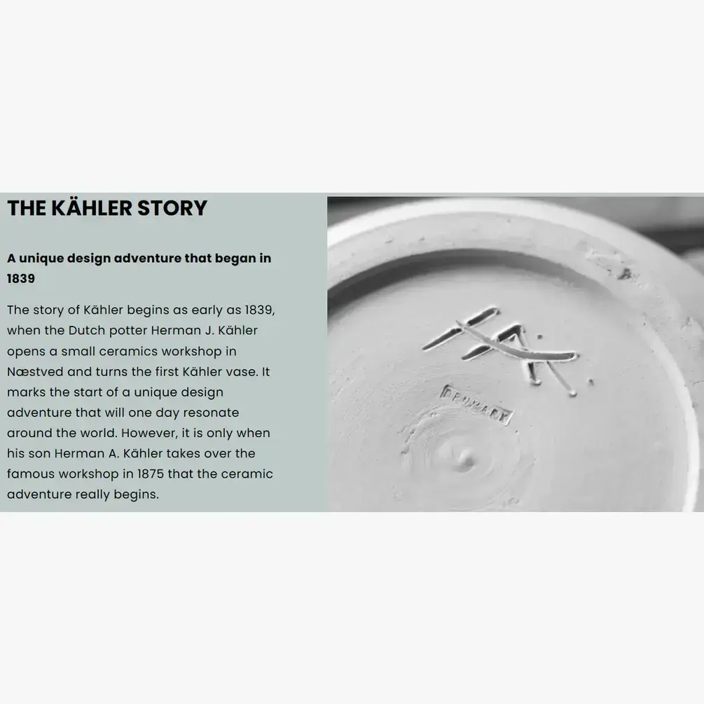 Danish Design Collective - Vente Bougeoirs - Kähler - Pain d'épices - Photophore en céramique - Écurie6