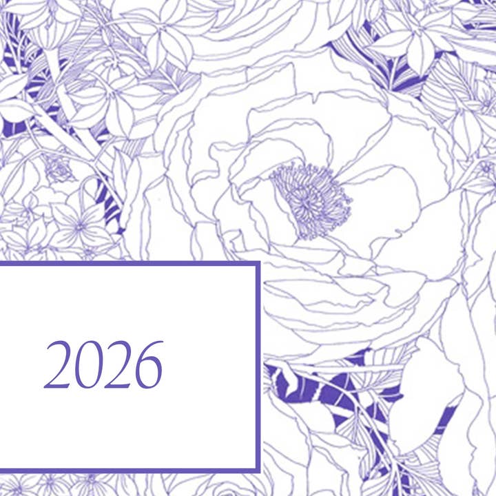 Calendário Floral 2026 por atacado de Bien Ecrit