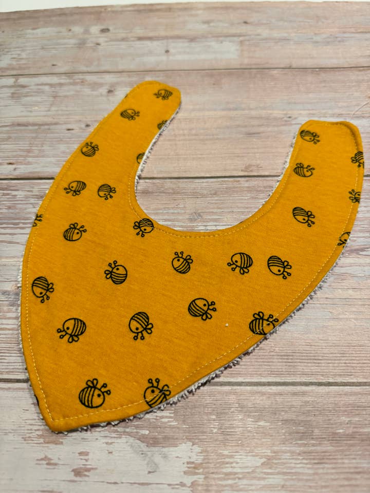 Bavaglino per neonati - Bavaglino Dribble - Honey Bees per la vendita all'ingrosso da parte di Finished with a Kiss