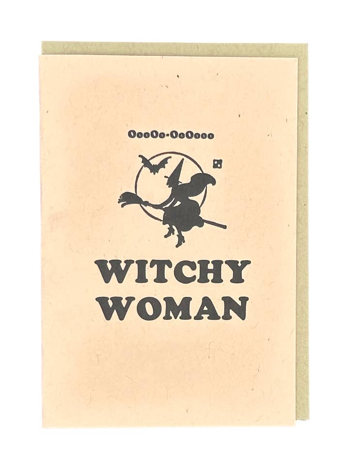 Witchy Woman Letterpress Card for wholesale by Igloo Letterpress