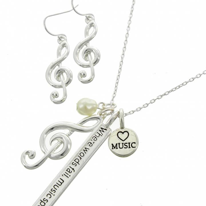 FR5655 WHERE WORDS FAIL, MUSIC SPEAKS_Treble Clef, Music Set for wholesale by 0011 PREMIERE