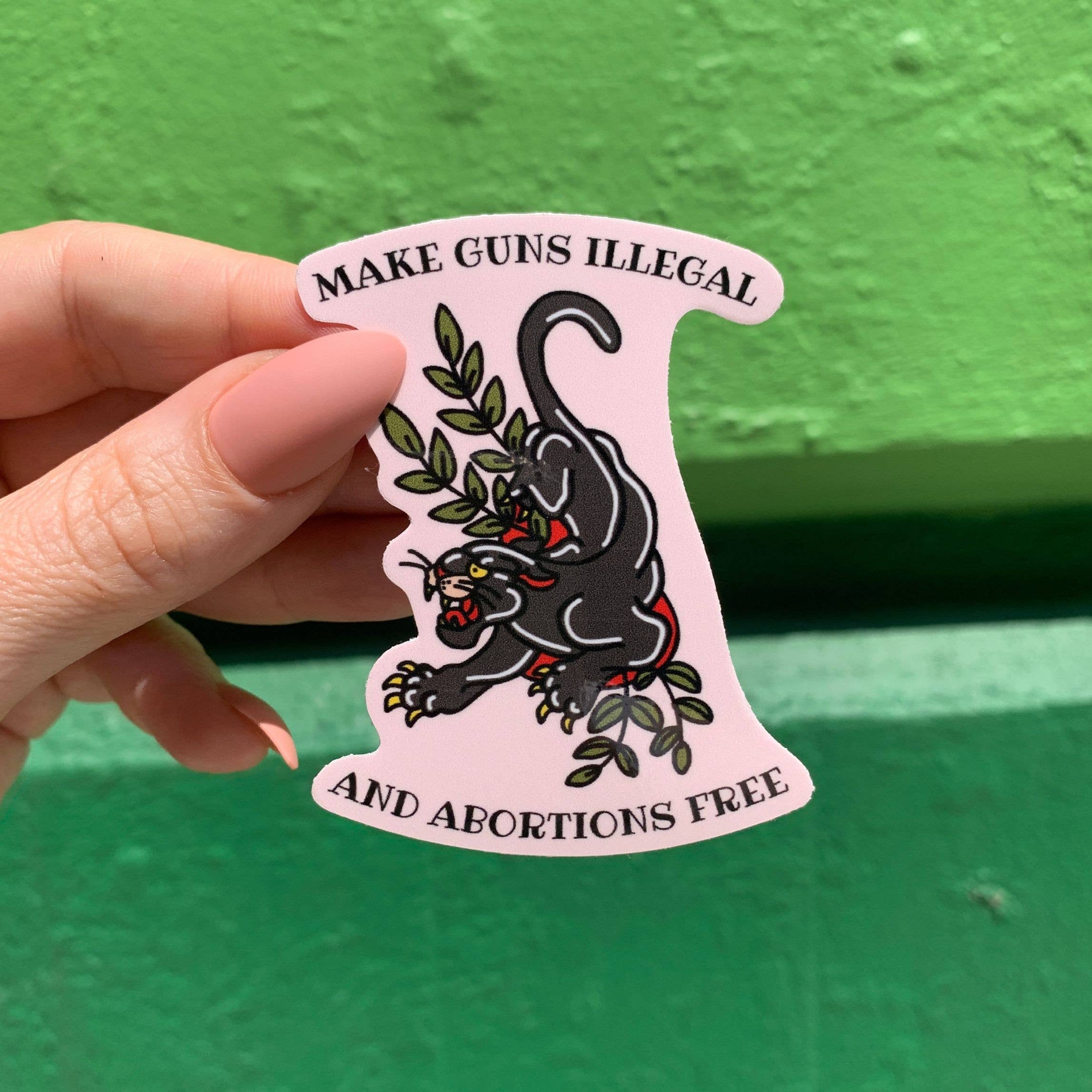 GetBullish - Wholesale Phone & Laptop Stickers - Make Guns Illegal and Abortions Free Sticker | Vinyl Die Cut5