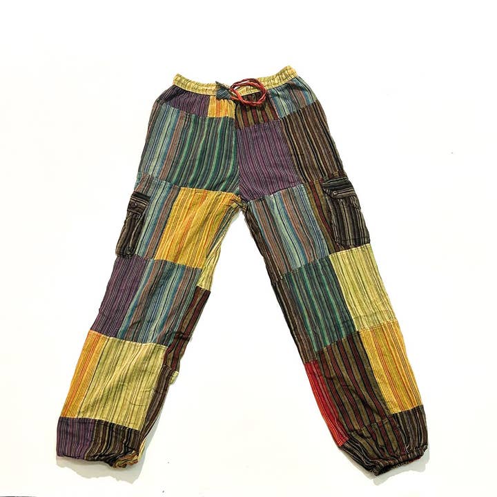 Multicolor Stripe Pants (ST-PANT-KGN-10) for wholesale by Shop Therapy