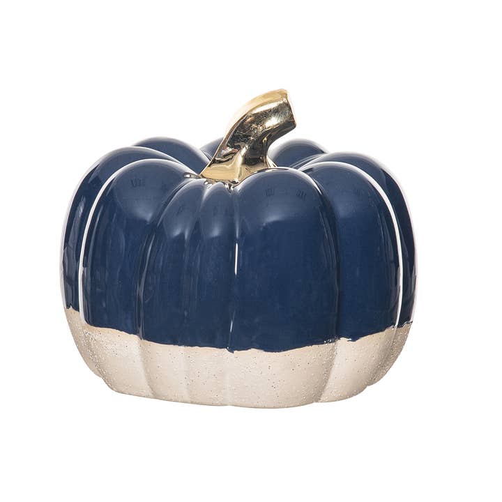 C&F Home - Wholesale Decorative Figurine - Fall/Harvest Blue & Khaki Pumpkin Figure
