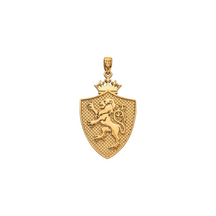 Royal Shield Pendant - Gold for wholesale by Marcozo