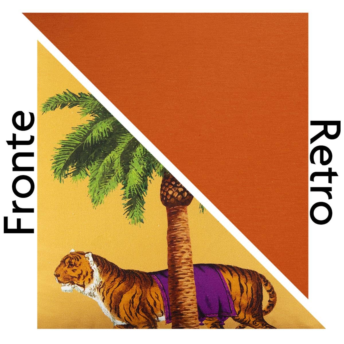 Bergamaschi & Vimercati S.p.a. - Wholesale Throw/Decorative Pillow - Le Cirque Du Marrakech, Decorative Cushion Cirque Tiger 45X455