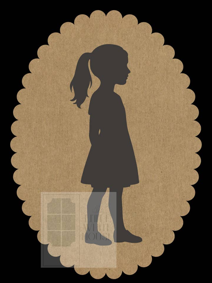 Modern Silhouette Giclee 4x6- pose 9 for wholesale by The Little White House