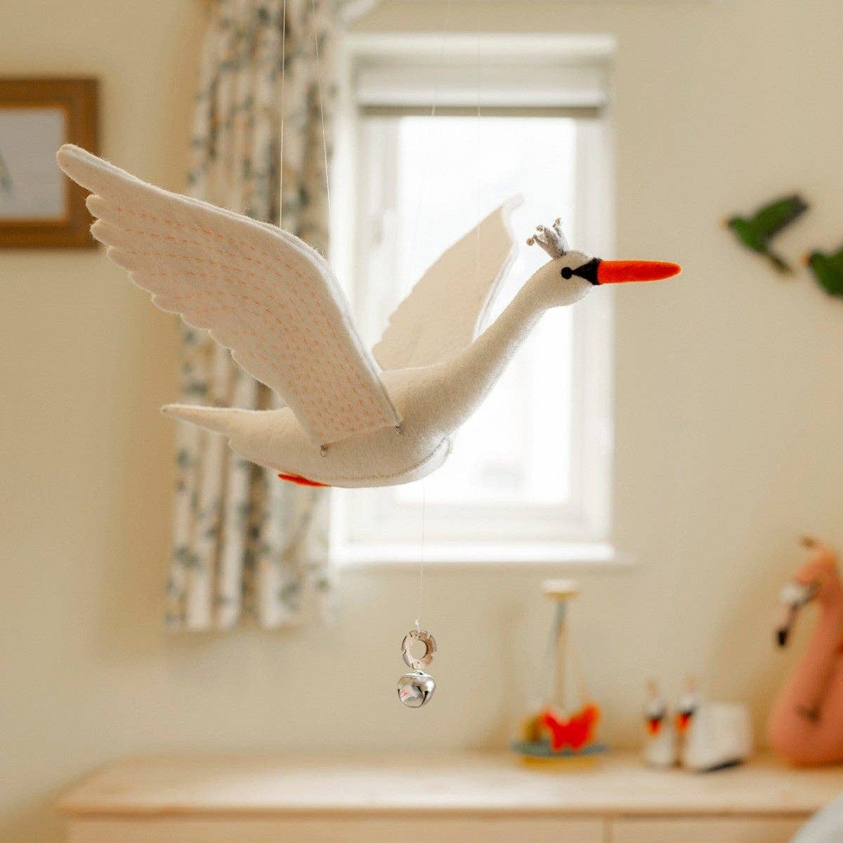 Sew Heart Felt - Wholesale Baby Mobile - Flapping Swan Mobile2
