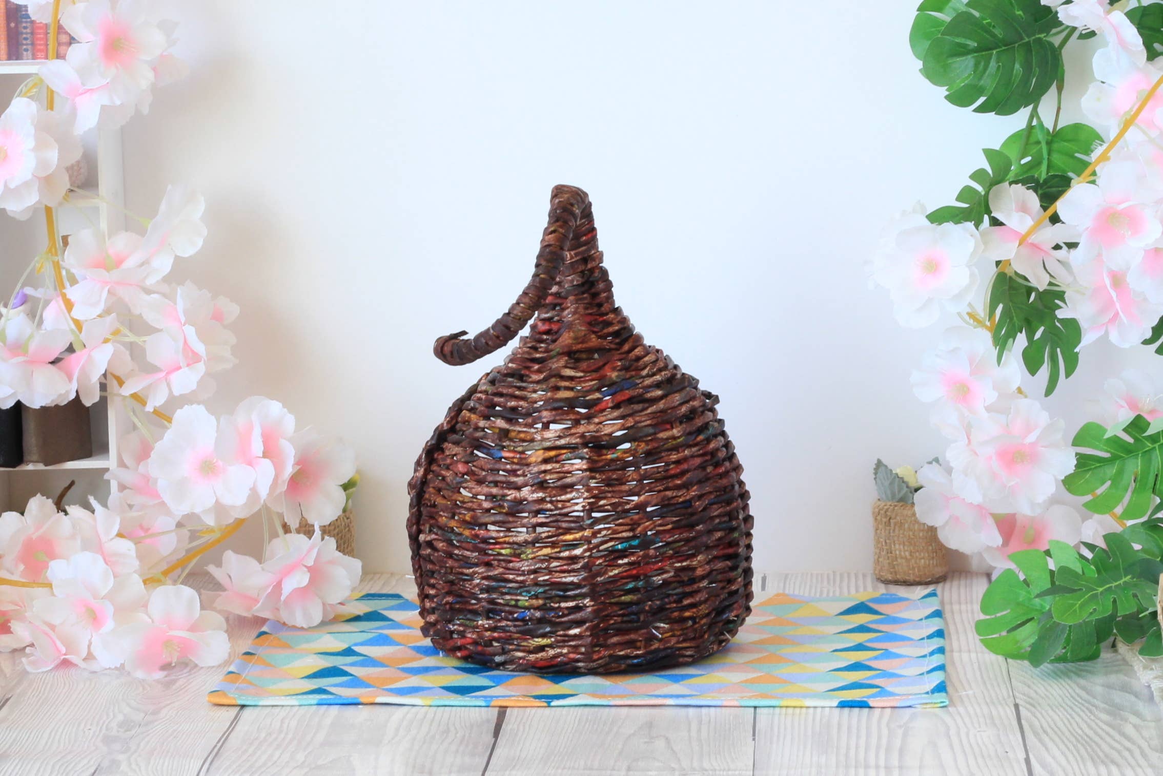 Lenasminiland - Vendita all'ingrosso Kit di accessori per bambole - Bambini - Sedia sospesa in miniatura a uovo in vimini per casa delle bambole5