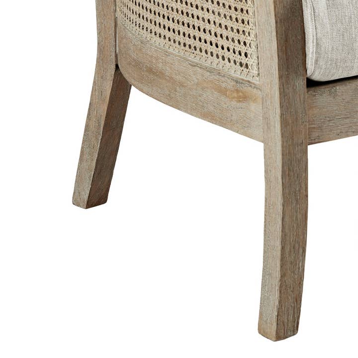Olliix - Wholesale Chair - Cane Armed Accent Chair with Reclaimed Wood Finish4