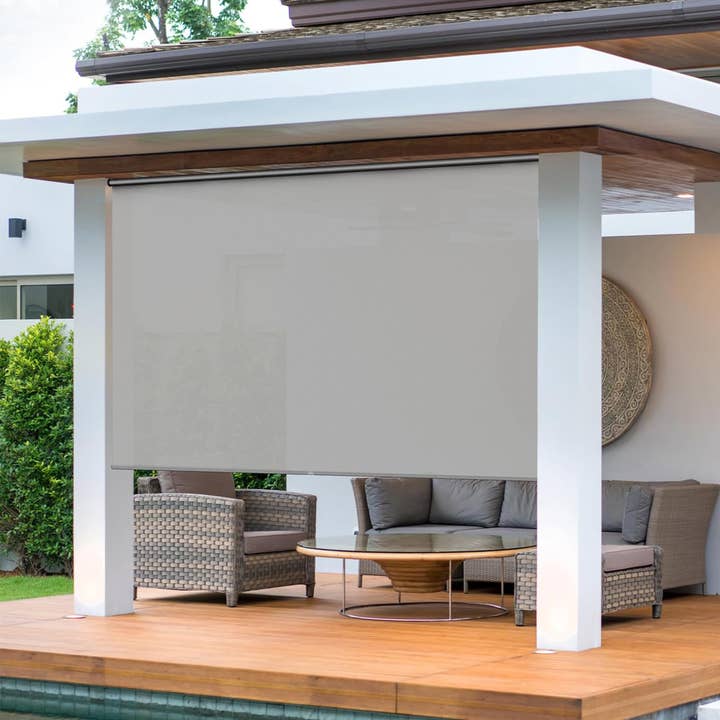 Heynemo - Wholesale Curtain - Outdoor Roller Shades for Patio with New Operation Mode11