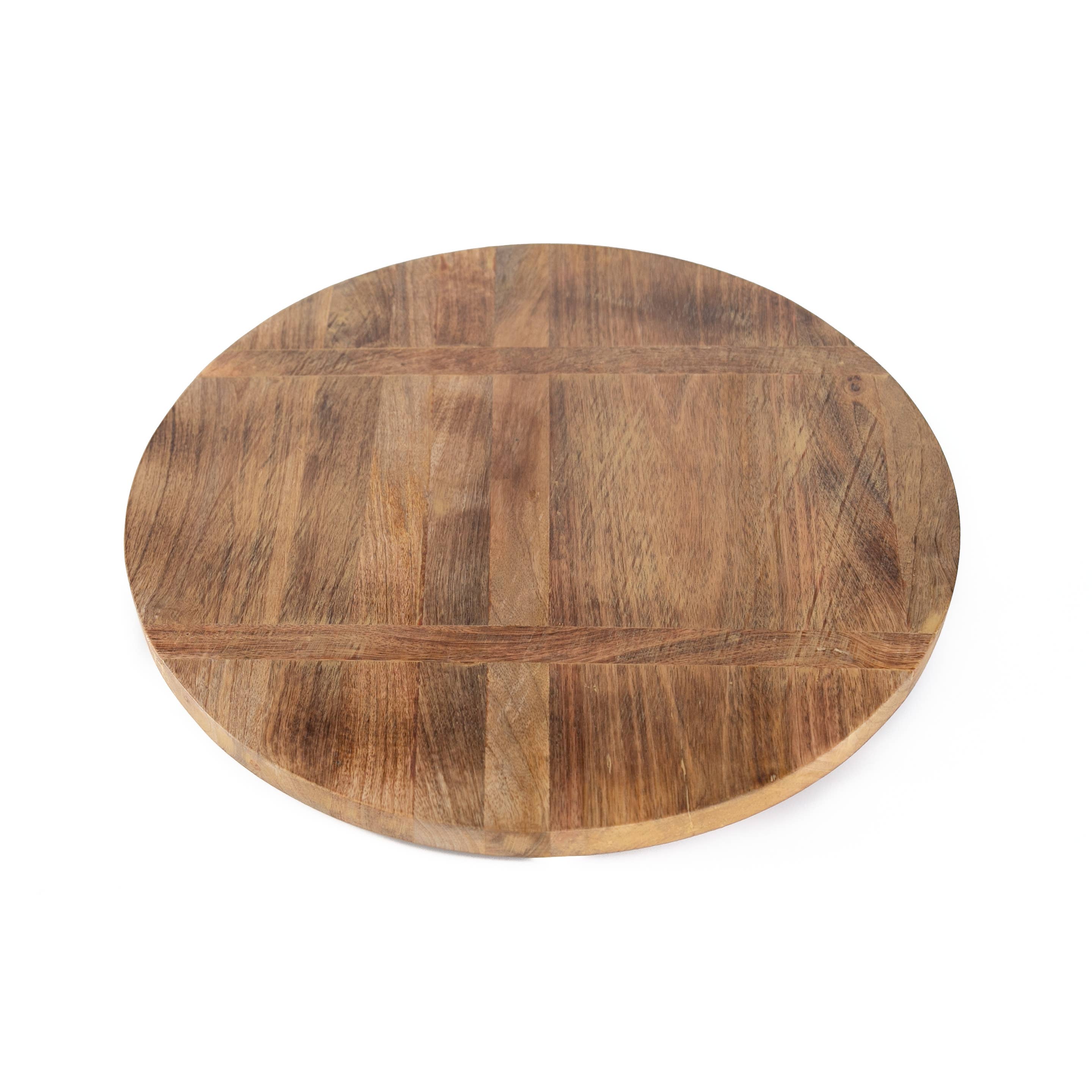 Valor Home Goods - Wholesale Lazy Susan - 18" Large Rustic Wood Lazy Susan –  Rotating Centerpiece 8