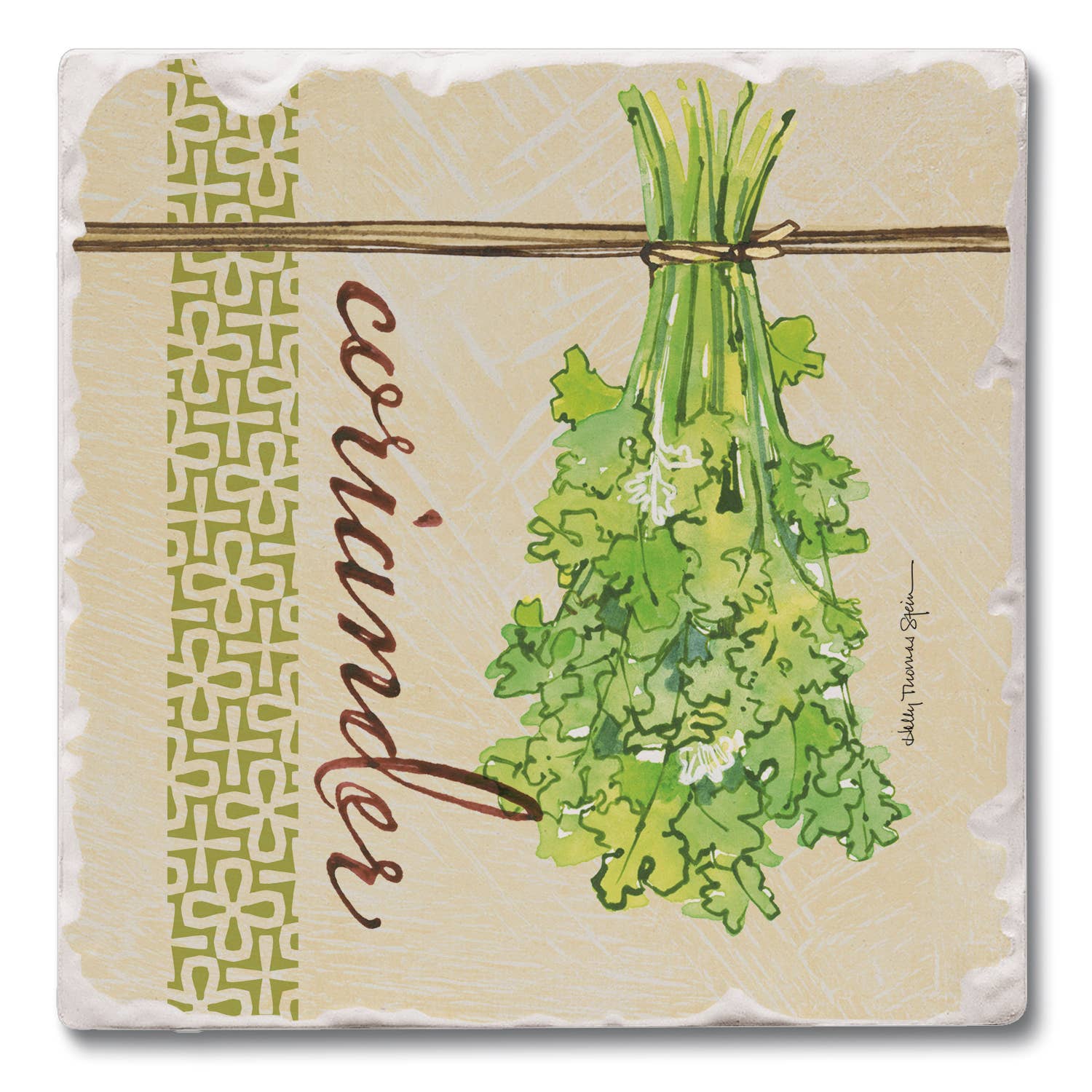 Conimar Promotions - Wholesale Coasters - "Coriander" Single Absorbent Tumbled Tile Coaster   0