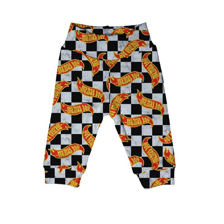 Mama's Boy Baby- und Kleinkind-Jogginghose für den Großhandel von Quirky Kid Handmade