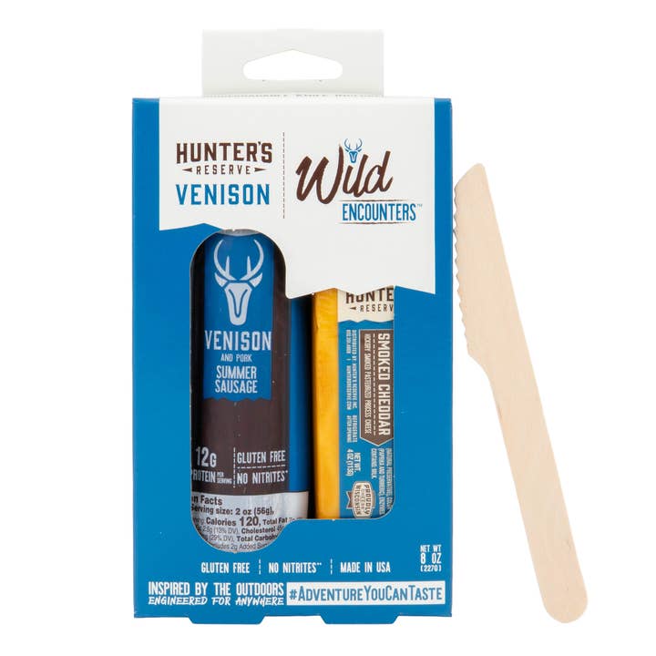 Fromage de chevreuil et cheddar fumé Wild Encounters pour la vente par Hunter's Reserve