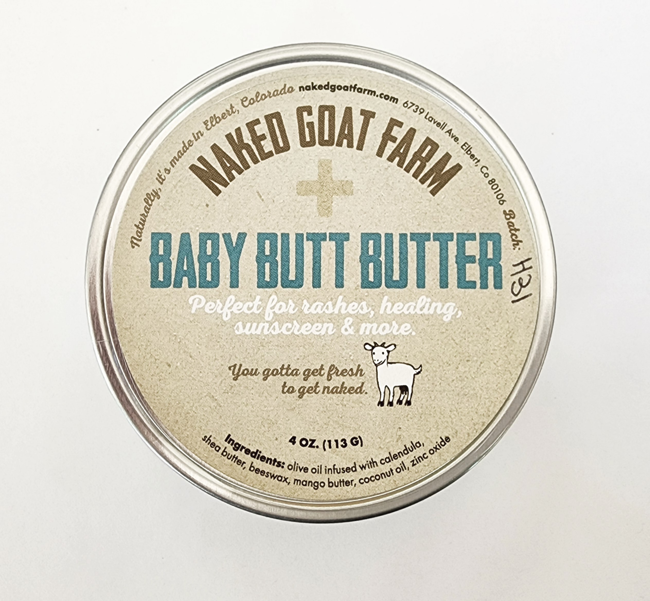Naked Goat Farm Ltd. - Wholesale Body Balm/Butter - Baby - Baby Butt Butter1