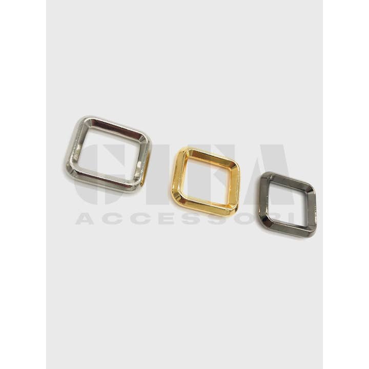 Gifa Accessori - Wholesale Craft Supplies - Rectangular rings in square wire zamak 2 cm