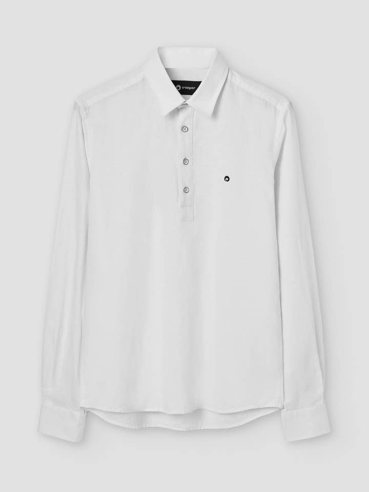 Långärmad skjorta pack 4 färger för wholesale av CROCQUER