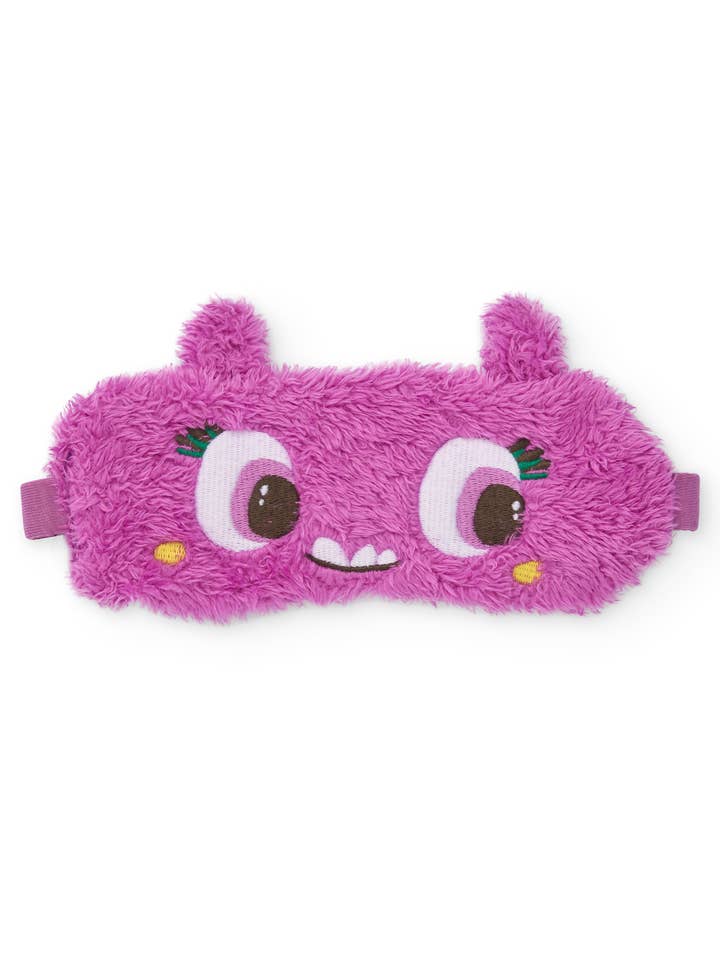 Pluchen slaapmasker voor meisjes met een grappig gezichtje en oortjes. voor wholesale door tuc tuc