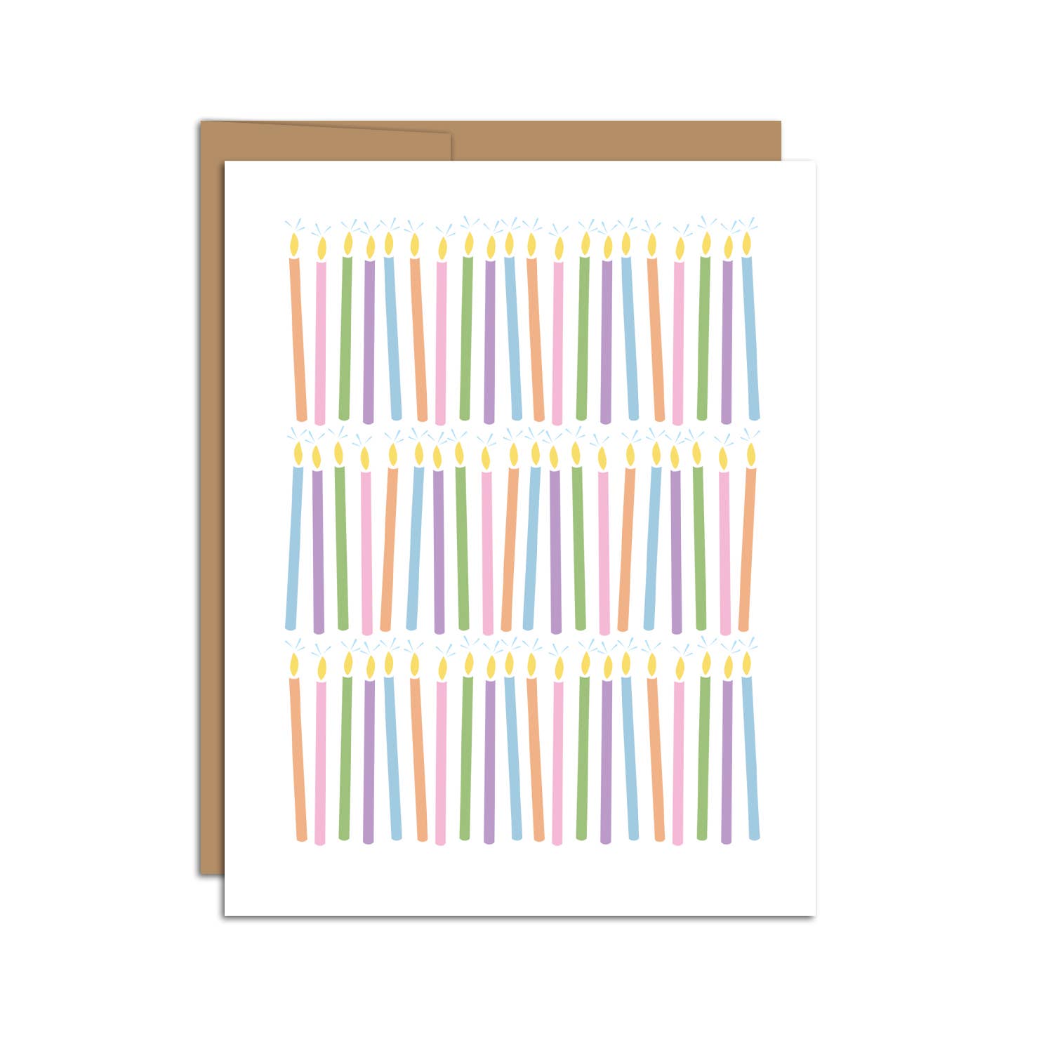 HAZELMADE® Tea Towels + Gifts - Wholesale Birthday Card - Candles Pattern / Birthday / Greeting Card