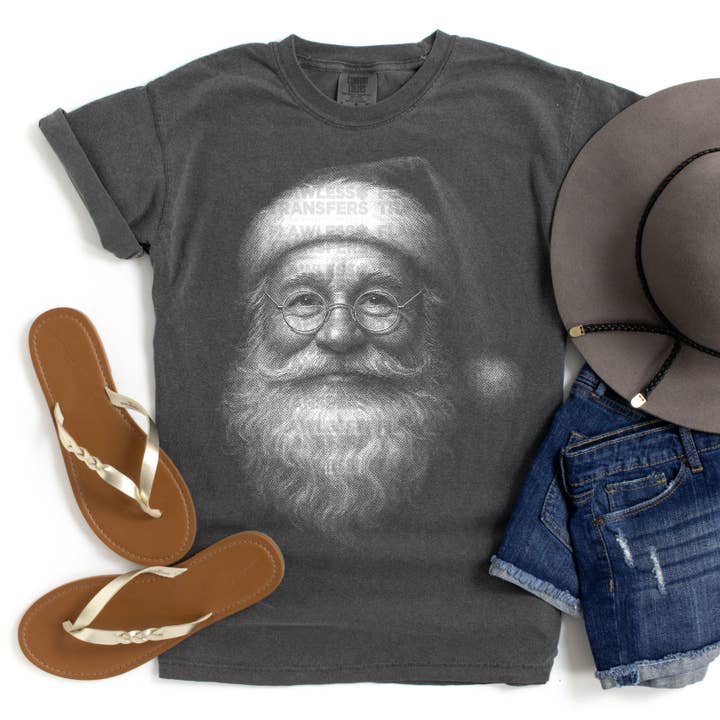 Santa Face #2804 DTF Transfer for wholesale by Flawless Transfers