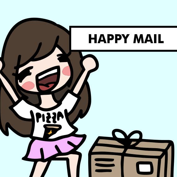 Happy Mail Sarah klister för wholesale av Stickies by C&S