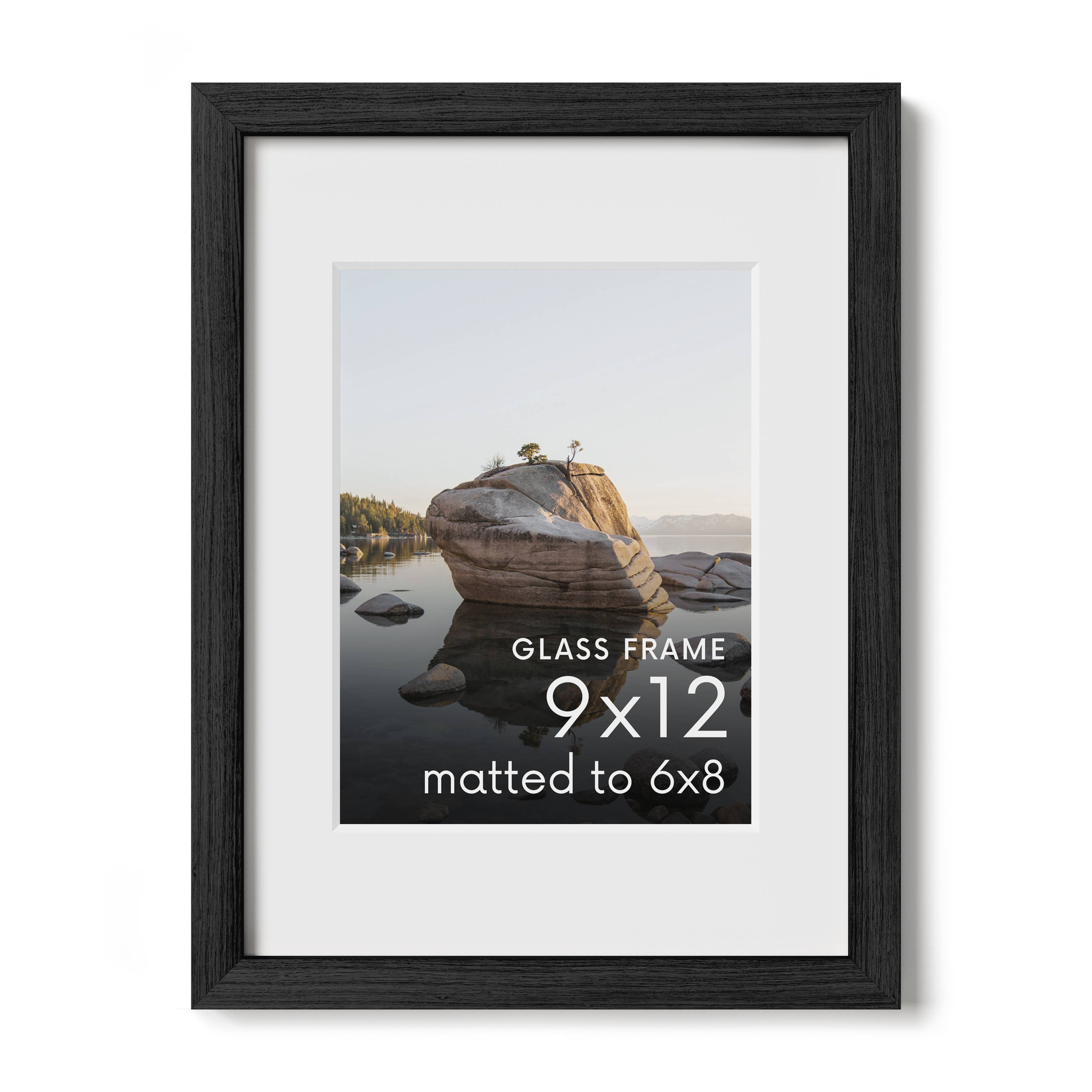 Haus and Hues - Wholesale Picture Frame - Black Oak Frame with Glass6