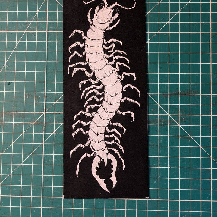 Goodbye Zach - Wholesale Patch - Centipede Long Sew On Patch | Screen Print Art | 2