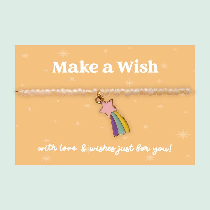 Little Wishes® “Make a Wish” Pearl Seed Bead Bracelet | J041/LW021 and other Purchase Wholesale wish beads. Free Returns & Net 60 Terms on Faire trending on Faire.