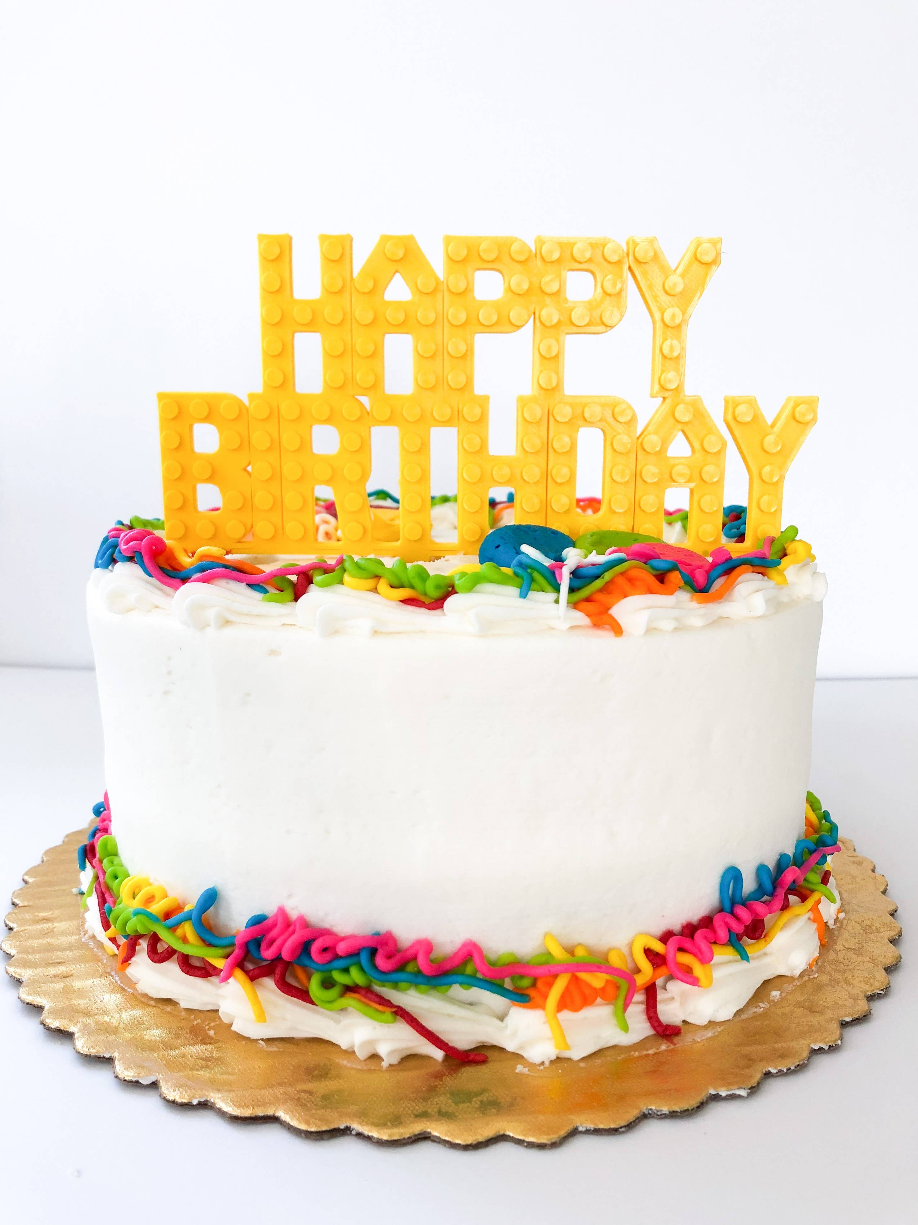 Made Happy Gifts - Wholesale Cake/Cupcake Topper - Happy Birthday Cake Topper Compatible with LEGO® Bricks8