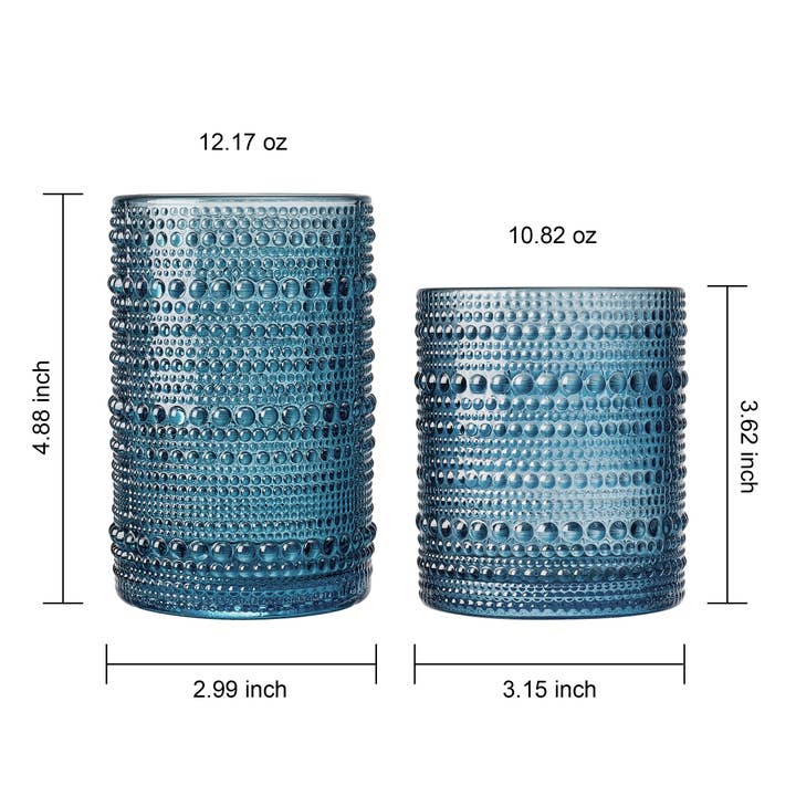 The Wine Savant / Khen Glassware - Vente Verres à cocktail/alcool - Verres à ongles | Ensemble de 12 | 6 gobelets 11 oz, 6 verres Highball 12 oz3